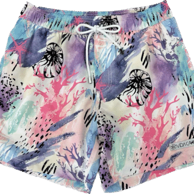 Saltwater Serenity Classic Men's Swim Trunks