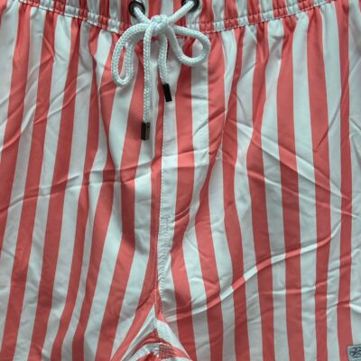 Shell Pink Striped Classic Men's Trunks