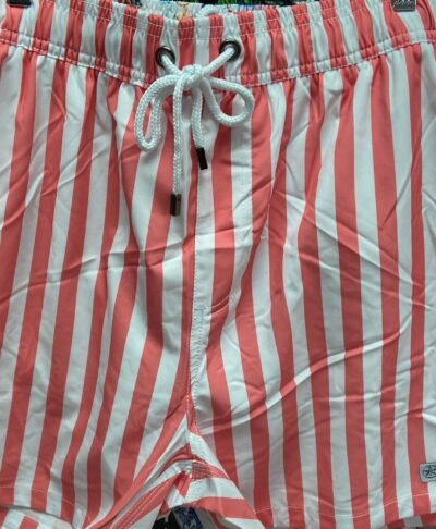 Shell Pink Striped Classic Men's Trunks